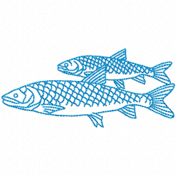 Fishes Embroidery Design 6 Fishes Embroidery Design 6